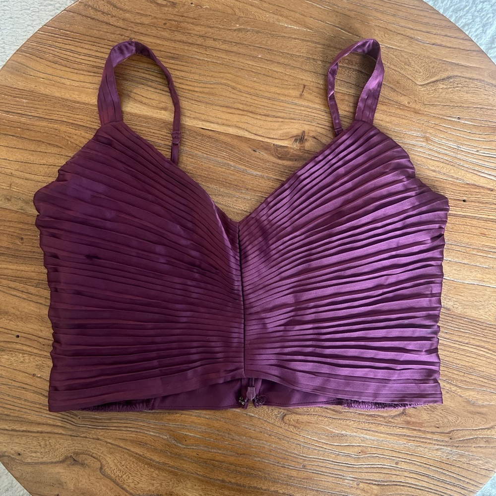 Abercrombie & Fitch Satin Purple Top